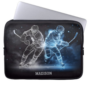 Anpassat namn Ice Hockey Laptop Fodral
