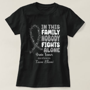 Anpassat namn Ingen bekämpar Ensamens bromstumör T Shirt
