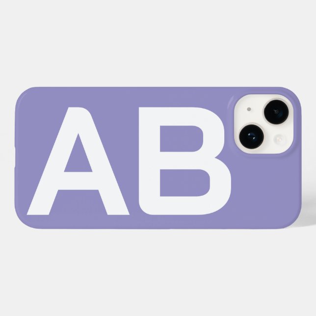 Anpassat namn Initial Stilren Modern Minimal (Baksida (horisontell))