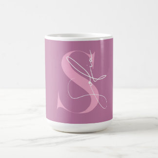 Anpassat namn initialer Girl Kaffemugg