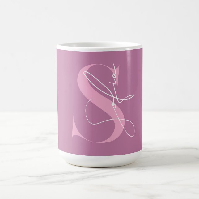 Anpassat namn initialer Girl Kaffemugg (Center)