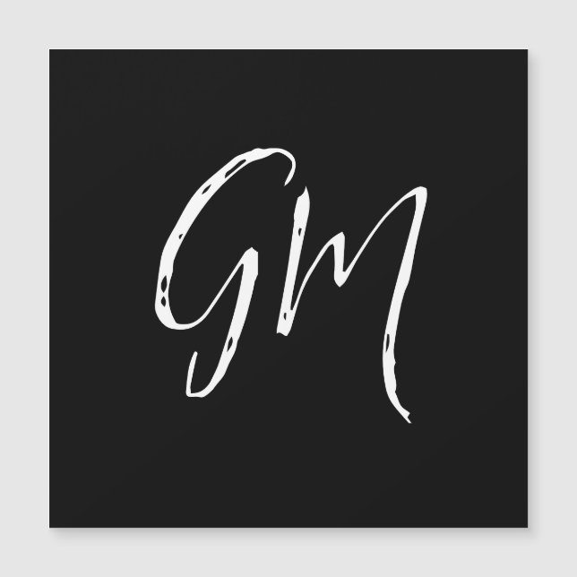 Anpassat namn Initialer personlig 2 brev (Framsida)