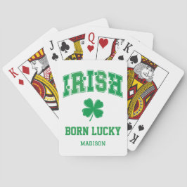 Anpassat namn Irish Born Lucky Casinokort
