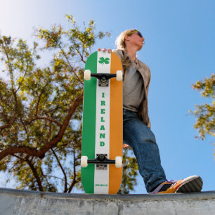 Anpassat namn Irland Mini Skateboard Bräda 18,5 Cm