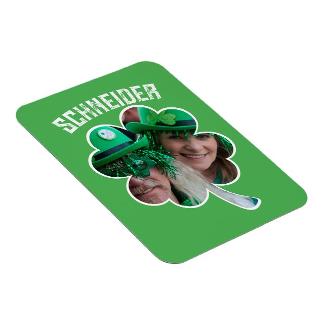 Anpassat namn Irländska klöver-St patricks day Magnet (Högersidan)
