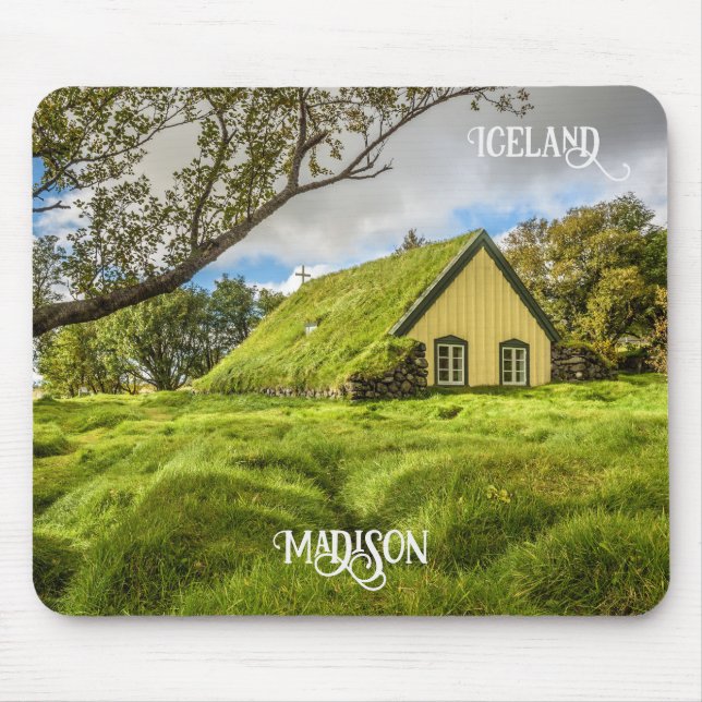 Anpassat namn Islands Turf Church Musmatta (Framsidan)