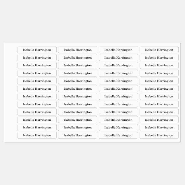 Anpassat namn Järn-on-fabriksbeklädning Klistermärke (Ark)