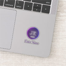 Anpassat namn JK 2022 Logotyp Tiny Clear Vinyl Sti