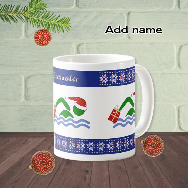 Anpassat namn: Jristmas-simmare Kaffemugg (Skapare uppladdad)
