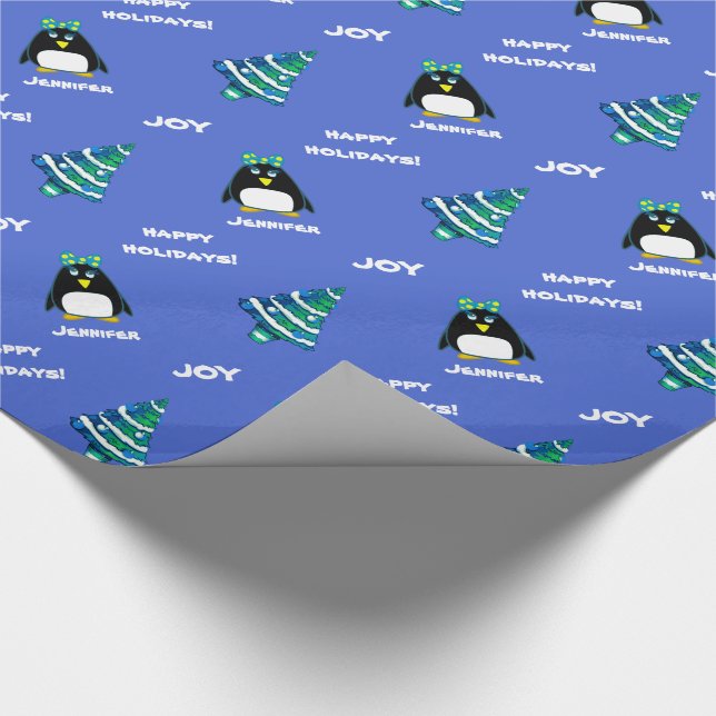 Anpassat namn Julgåva - Papper radbrytning Presentpapper (Hörn)