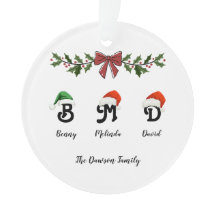 Anpassat namn Julgran akryl-prydnadsföremål