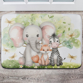 Anpassat namn Jungle Animals Dragonfly Badrumsmatta