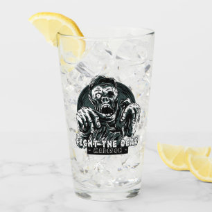 Anpassat namn "Kamta mot döda" Zombipintglas Glaskopp