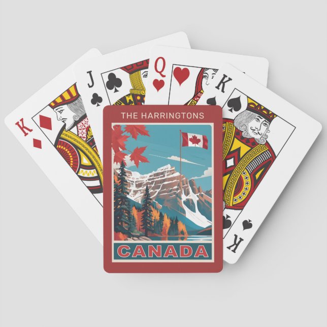 Anpassat namn Kanada Resepool Casinokort (Baksidan)