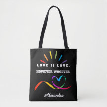 Anpassat Namn Kärlek är Kärlek Minimalistisk Pride