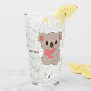 Anpassat Namn Kärlek Koala Glaskopp