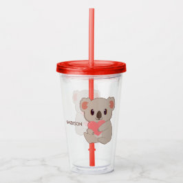 Anpassat namn Kärlek Koala Take Away Mugg