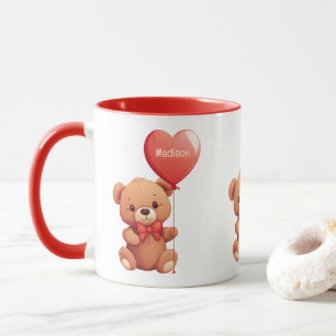 Anpassat namn Kärlek Teddy Mugg