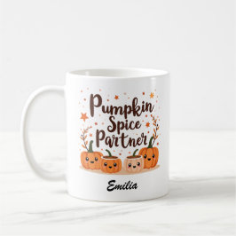 Anpassat namn Kawaii Halloween Coffee Mugg för Fri
