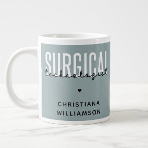 Anpassat namn Kirurgisk teknolog Med Surg Tech Jumbo Mugg