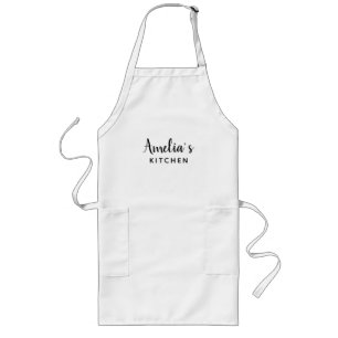 Anpassat namn Kitchen Gift Apron Långt Förkläde