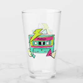 Anpassat namn: klassen Casette Tape pint Glaskopp