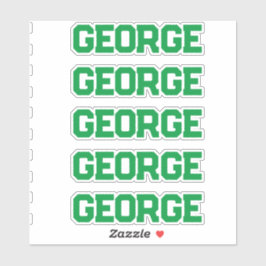 Anpassat namn klistermärken