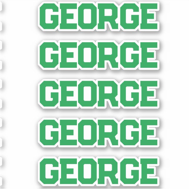 Anpassat namn klistermärken (Framsida)