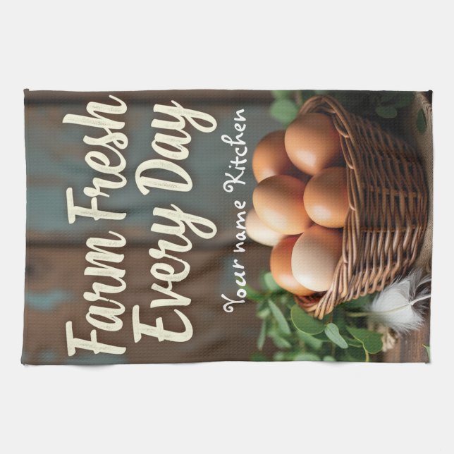 Anpassat namn: Köksinlinne för lantbruk Kökshandduk (Horisontell)