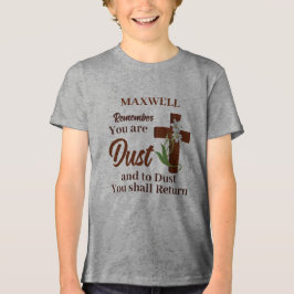 Anpassat namn Kom ihåg att du är damm | Ash Onsdag T Shirt
