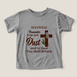Anpassat namn Kom ihåg att du är damm | Ash Onsdag T Shirt