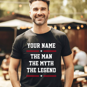 Anpassat Namn Kul Den Store Myten Legenden T Shirt