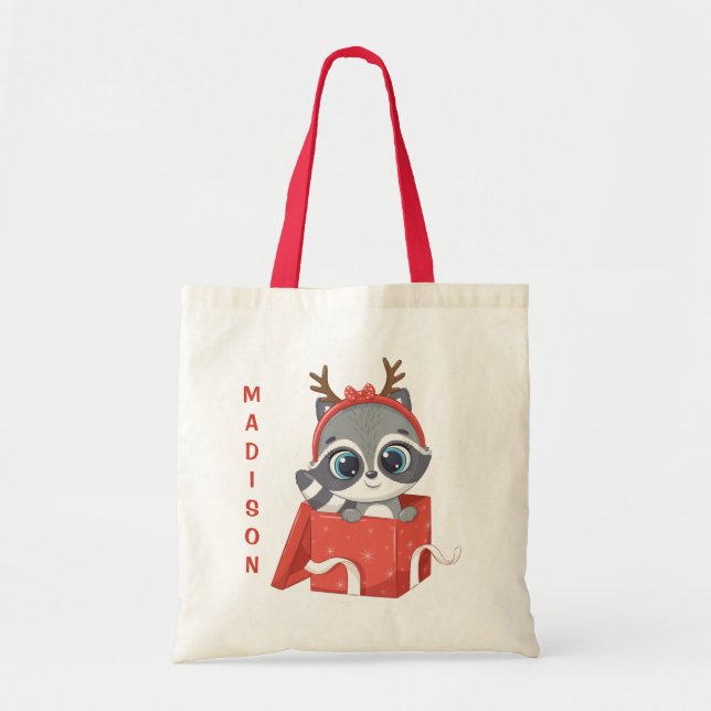 Anpassat namn Kute Jul Tool Bag Tygkasse (Framsidan)