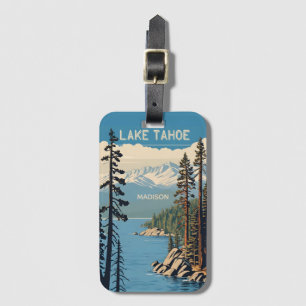 Anpassat namn Lake Tahoe Bagagebricka