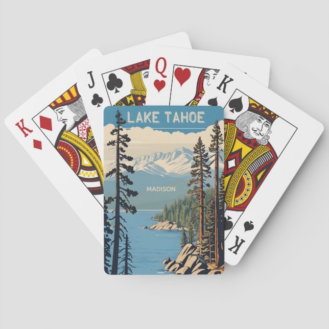 Anpassat namn Lake Tahoe Casinokort (Baksidan)