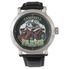Anpassat namn Land Farms Barn Tractor Farmer Armbandsur