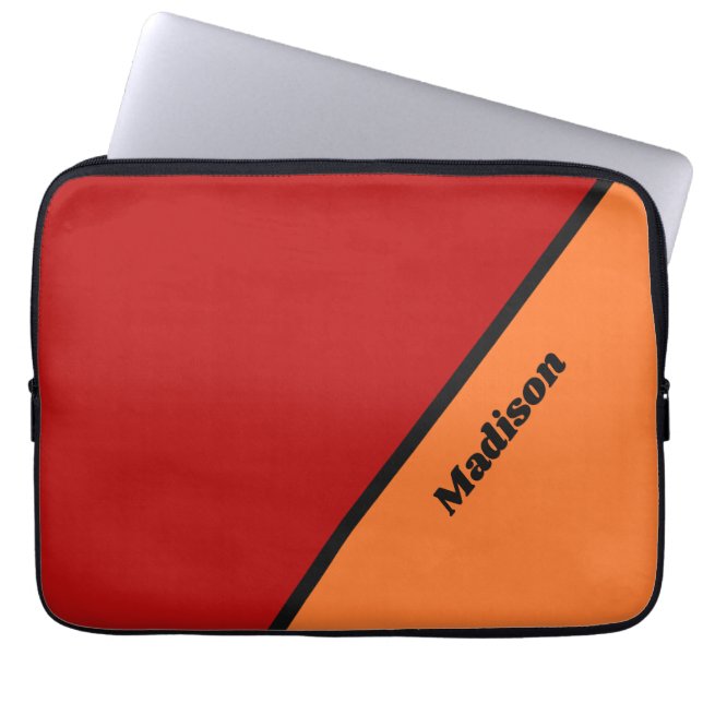 Anpassat namn laptop sleeve (Framsidan)