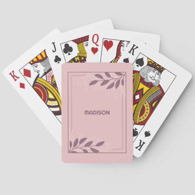 Anpassat namn Leafy Ram Casinokort (Baksidan)