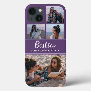 Anpassat namn Lila Best Friends Photo Collage