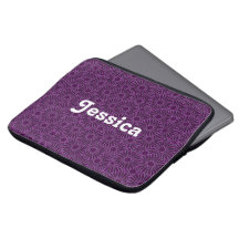 Anpassat namn lila blommor på svart