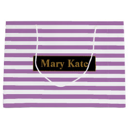 Anpassat namn Lila/vit Rand