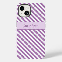 Anpassat namn Lila/vit Rand