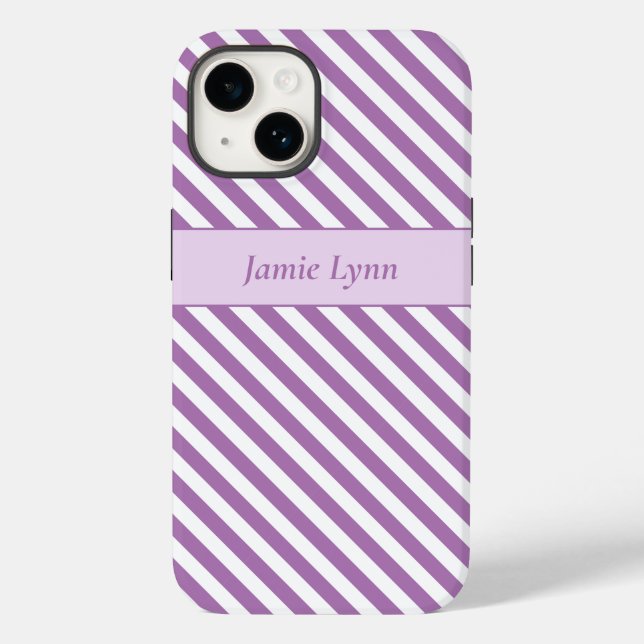 Anpassat namn Lila/vit Rand (Baksida)