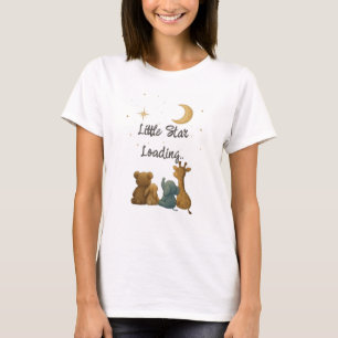 Anpassat namn "Little Star Loading" Mamma till be T Shirt