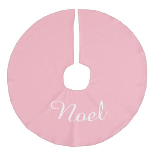 Anpassat namn Ljus rosa Julafton-Helgdag - jul Julgransmatta Fusklinne