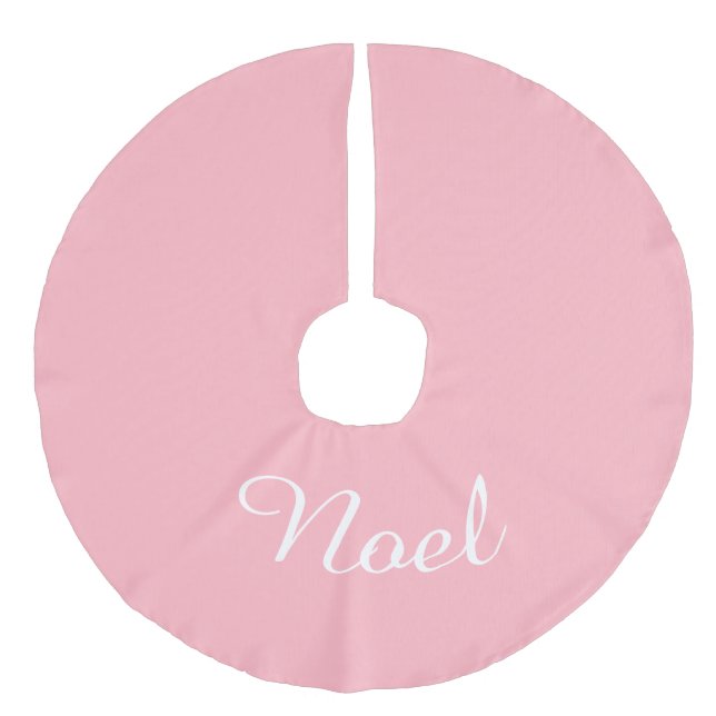 Anpassat namn Ljus rosa Julafton-Helgdag - jul Julgransmatta Fusklinne (Framsidan)