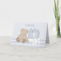 Anpassat namn, Logan, Blå baptismkummel, Nalle