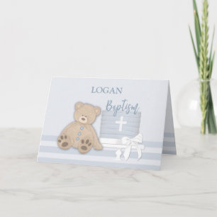 Anpassat namn, Logan, Blå baptismkummel, Nalle Kort