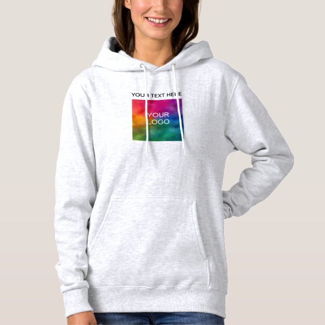 Anpassat Namn Logo Dam Modern Askgrå T Shirt (Framsida)