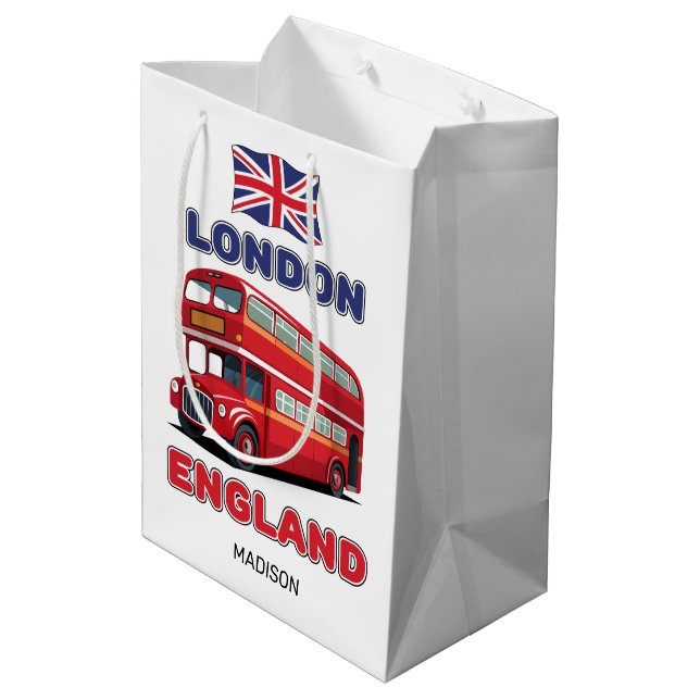Anpassat namn London England (Baksidan Vinklad)
